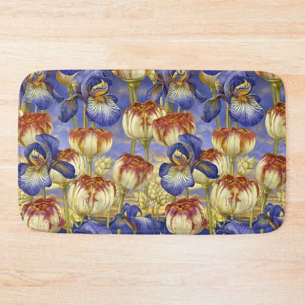 Item preview, Celestial Garden: Royal Irises and Starlit Sky designed and sold by Piotrek0001.