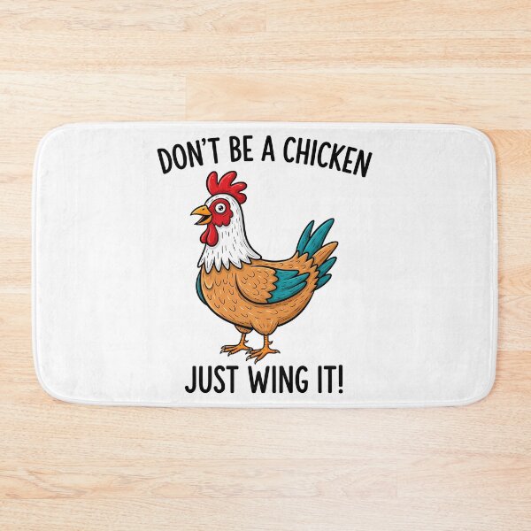 Item preview, Don'T Be A Chicken Just Wing It Funny Rooster Art designed and sold by shockley-kashaz.