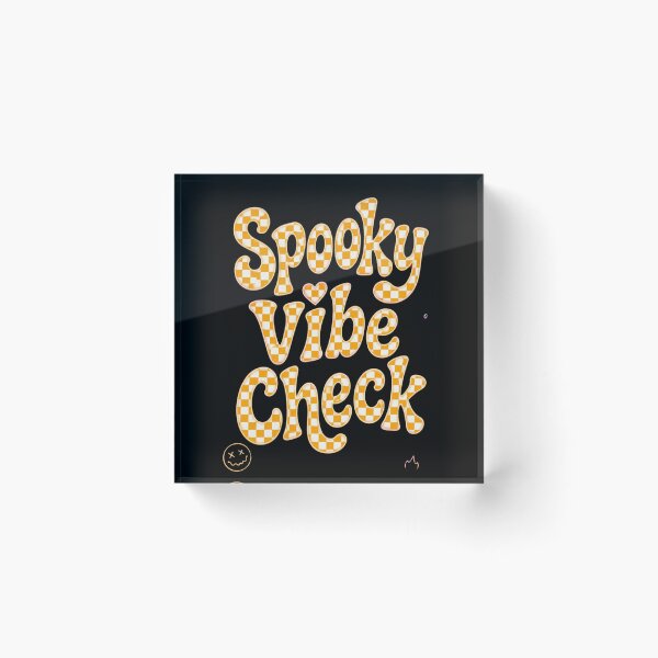 Item preview, Spooky Vibe Check Halloween Checkered Retro Design. designed and sold by BriSher.