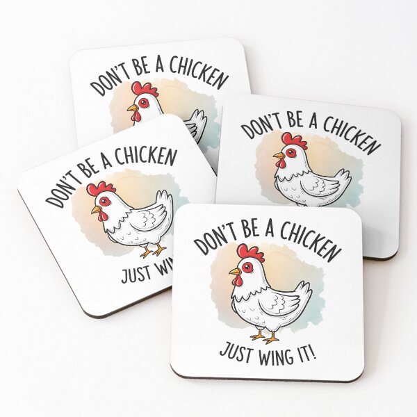 Item preview, Don'T Be A Chicken Just Wing It White Hen Motivation designed and sold by shockley-kashaz.