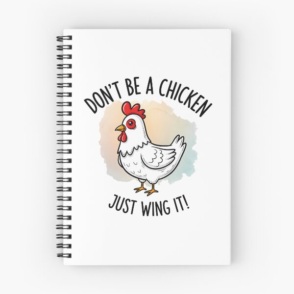 Item preview, Don'T Be A Chicken Just Wing It White Hen Motivation designed and sold by shockley-kashaz.