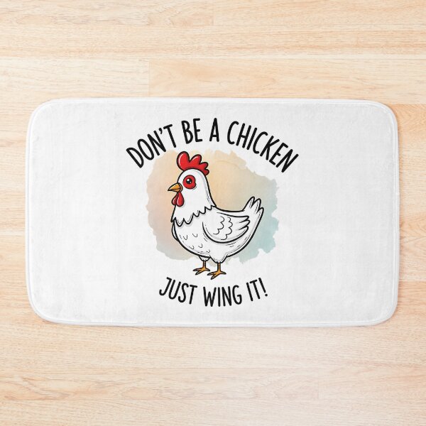 Item preview, Don'T Be A Chicken Just Wing It White Hen Motivation designed and sold by shockley-kashaz.