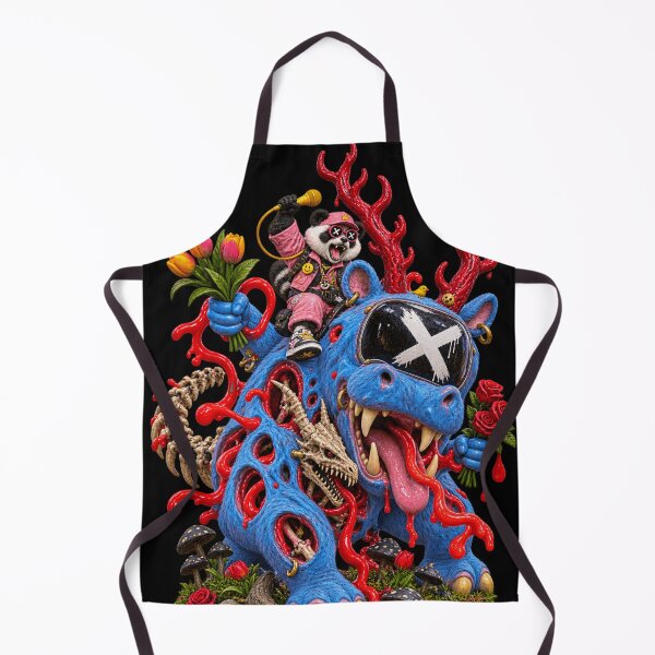 Item preview, BRTHRCNK Blue Hippo X-Beast with Panda Rider - Flower Tour designed and sold by BRTHRCNK01.