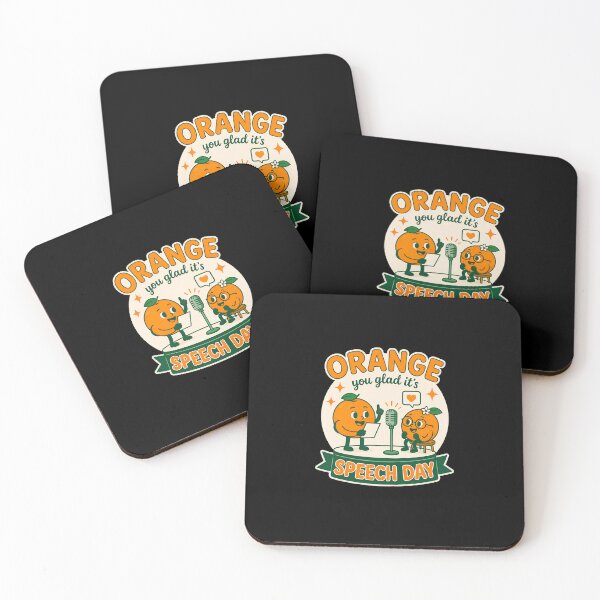 Item preview, Orange You Glad It's Speech Day Funny Orange Pun designed and sold by leocreatives.