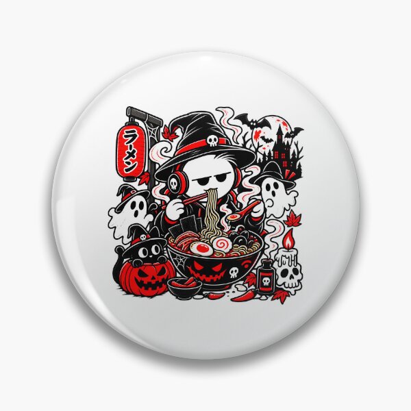 Item preview, Halloween Ramen T-shirt – Wizard, Ghosts and Japanese Noodles designed and sold by J-Impression.
