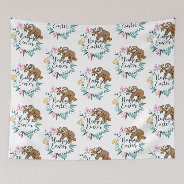 Item preview, Easter And Sloth Masks Easter And Sloth Amazing Dress Easter And Sloth Shirts For Adults And Kids Easter And Sloth Shower Curtains Easter And Sloth Mugs Easter And Sloth designed and sold by ely-brittaney.