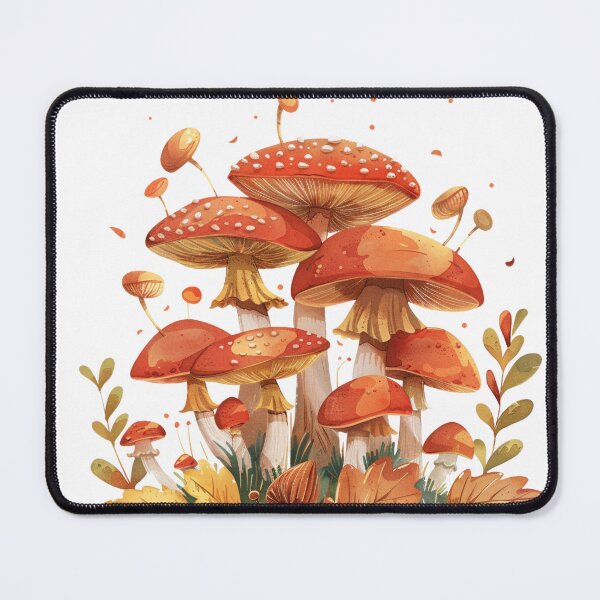 Item preview, Mushroom Fairy Ring Magical Autumn Forest Art designed and sold by DreamelleStudio.