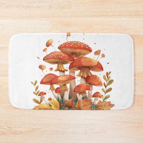 Item preview, Mushroom Fairy Ring Magical Autumn Forest Art designed and sold by DreamelleStudio.
