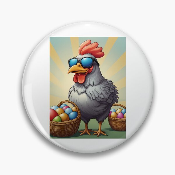 Item preview, Easter Egger Chicken With Glasses Retro designed and sold by shockley-kashaz.