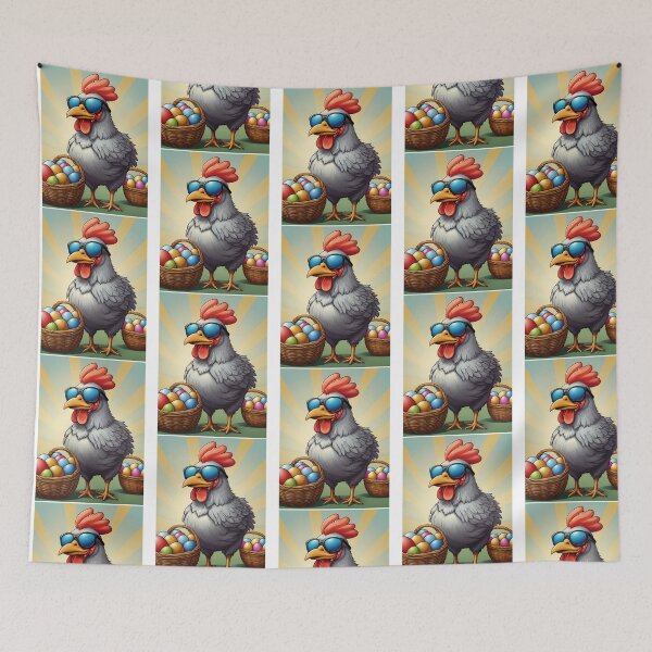 Item preview, Easter Egger Chicken With Glasses Retro designed and sold by shockley-kashaz.