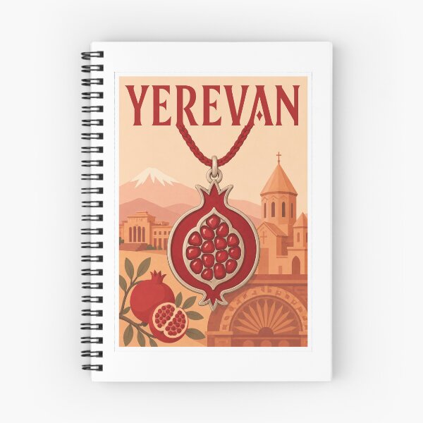Item preview, Yerevan Pomegranate Travel Poster Art designed and sold by Beyond Destinations.