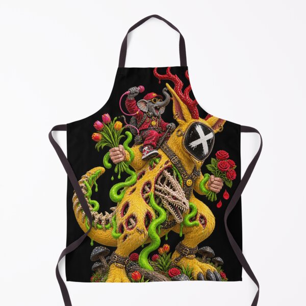Item preview, BRTHRCNK Yellow Rabbit X-Beast with Elephant Rider - Flower Tour designed and sold by BRTHRCNK01.