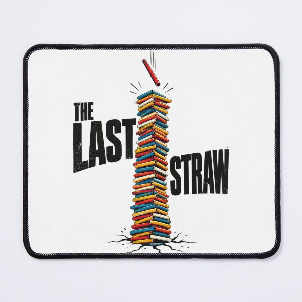 Item preview, The Last Straw Funny Metaphor Minimalist Typography Graphic Tee Design designed and sold by Nubian Style.