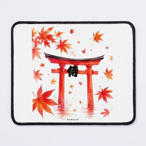 Item preview, Samurai | Torii Gate & Autumn Leaves | Japanese Design designed and sold by JapanMemoir.