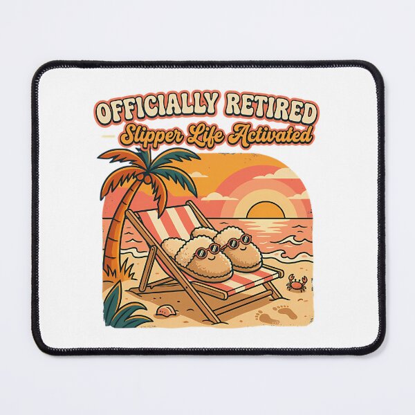 Item preview, Officially Retired Slipper Life Activated Funny Retirement T-Shirt designed and sold by linn-kathline.