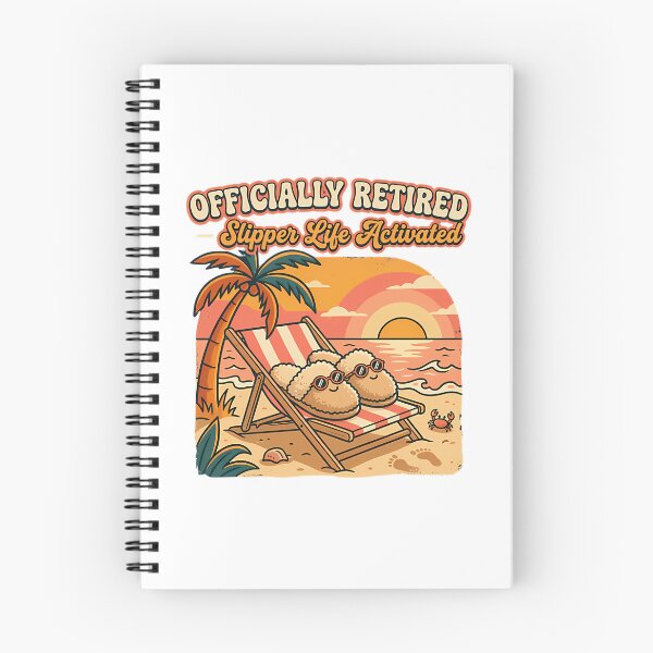Item preview, Officially Retired Slipper Life Activated Funny Retirement T-Shirt designed and sold by linn-kathline.