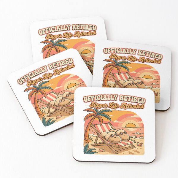 Item preview, Officially Retired Slipper Life Activated Funny Retirement T-Shirt designed and sold by linn-kathline.