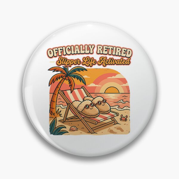 Item preview, Officially Retired Slipper Life Activated Funny Retirement T-Shirt designed and sold by linn-kathline.