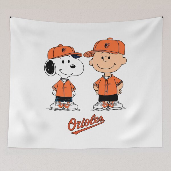 Item preview, Snoopy Charlie Brown Orioles Baseball  designed and sold by NeonOddClub.
