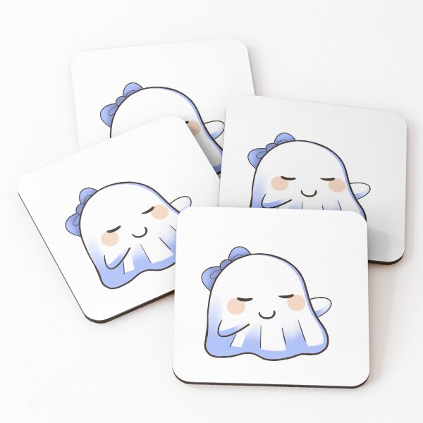 Item preview, Cute Hand Drawn Blue Bow Ghost Halloween designed and sold by Porpor Artwork.