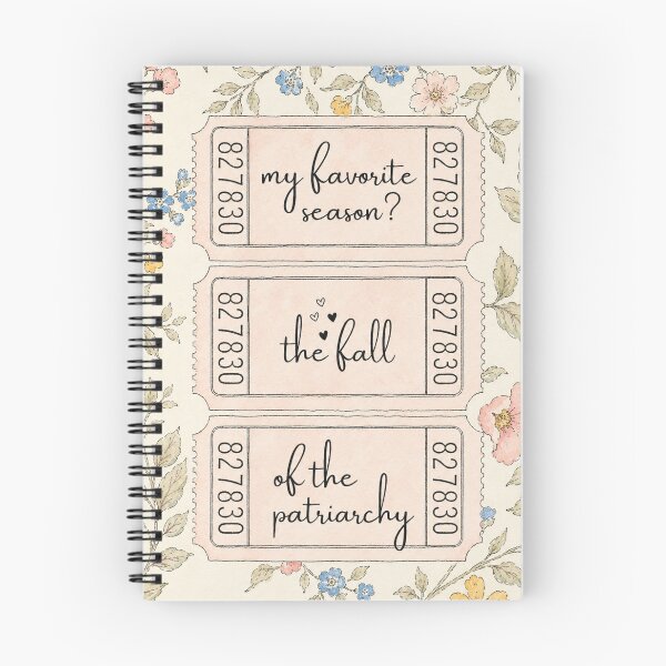 Item preview, Fall of the Patriarchy Floral Quote designed and sold by Seillean Daisy Society.