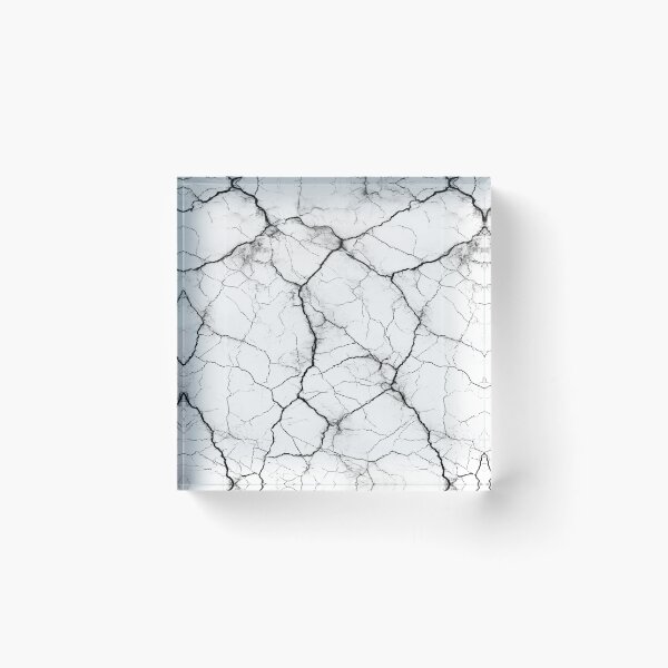 Item preview, Sharp Black Cracks on White Abstract designed and sold by Piotrek0001.