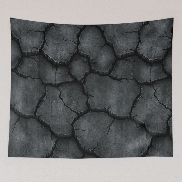 Item preview, Large Dark Grey Earth Fissure Pattern designed and sold by Piotrek0001.