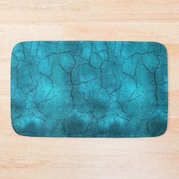 Item preview, Vibrant Electric Cyan Cracked Surface Art designed and sold by Piotrek0001.