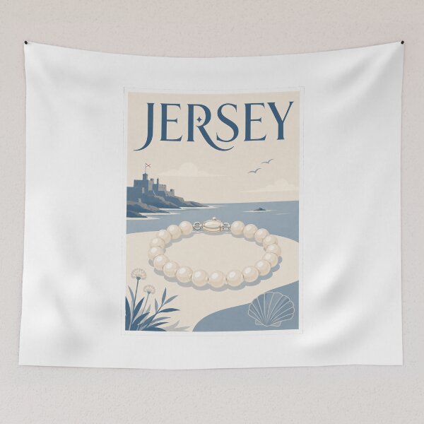 Item preview, Jersey Pearl Bracelet Travel Art designed and sold by Beyond Destinations.