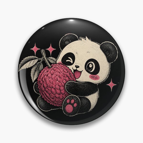 Item preview, Panda hugging a lychee designed and sold by DuliDoodles.