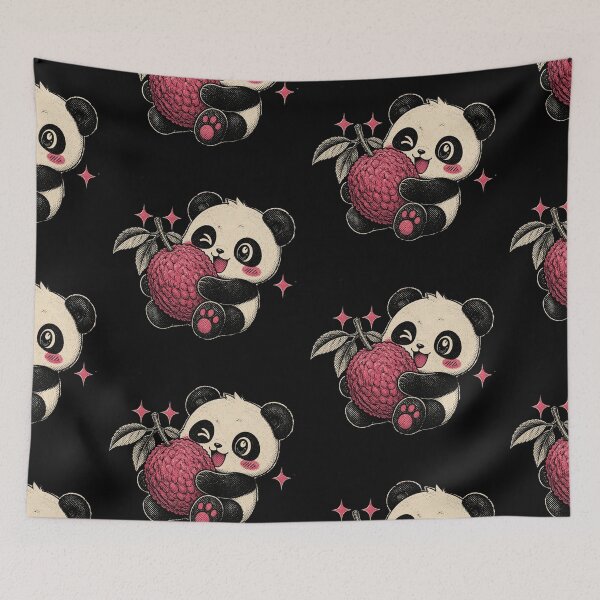 Item preview, Panda hugging a lychee designed and sold by DuliDoodles.