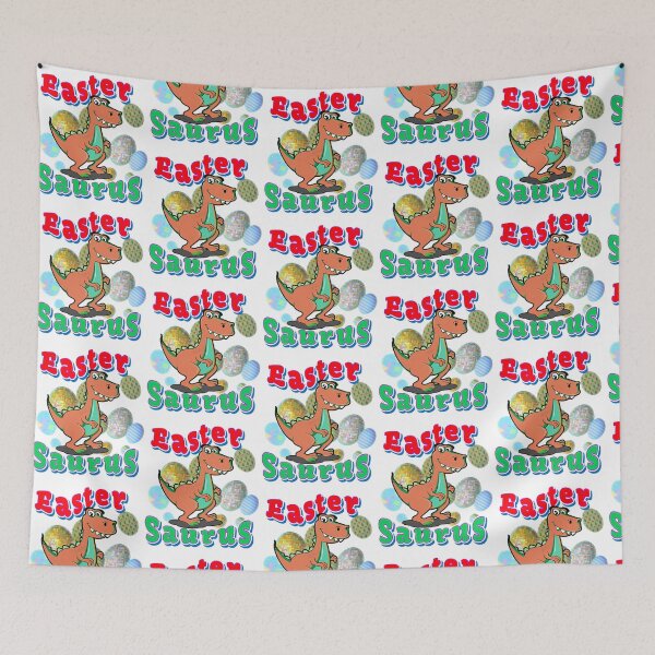 Item preview, Easter Saurus Rex Dinosaur T Rex Bunny Basket Eggs Easter designed and sold by alara-kite.