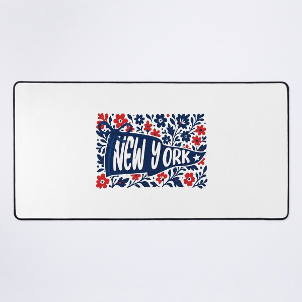 Item preview, New York Pennant Floral Retro designed and sold by ZiqiPyatt.