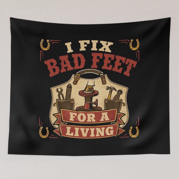 Item preview, I Fix Bad Feet For A Living Funny Farrier Gift designed and sold by DreamLayerStudio.