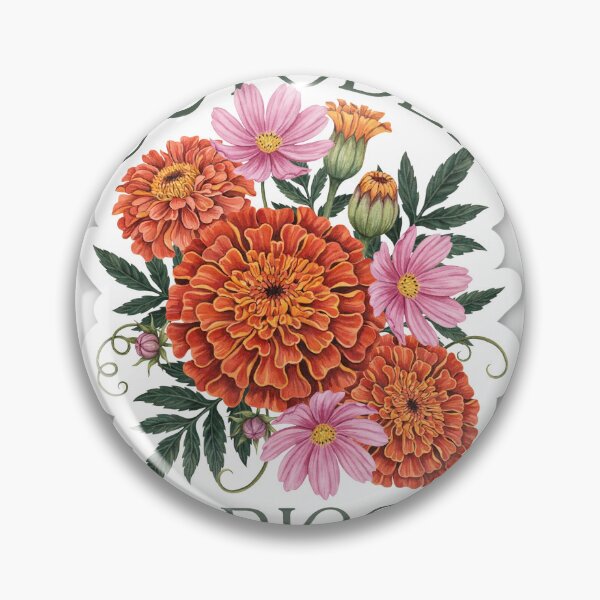 Item preview, October Birth Flower Marigold Sticker | Botanical Flower Lover Gift designed and sold by teemsa.