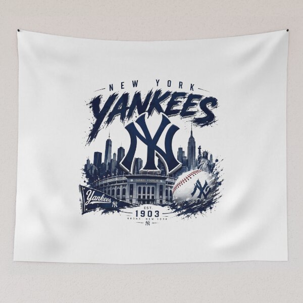 Artikelvorschau, New York Baseball City Skyline Vintage entworfen und verkauft von anaCryder.