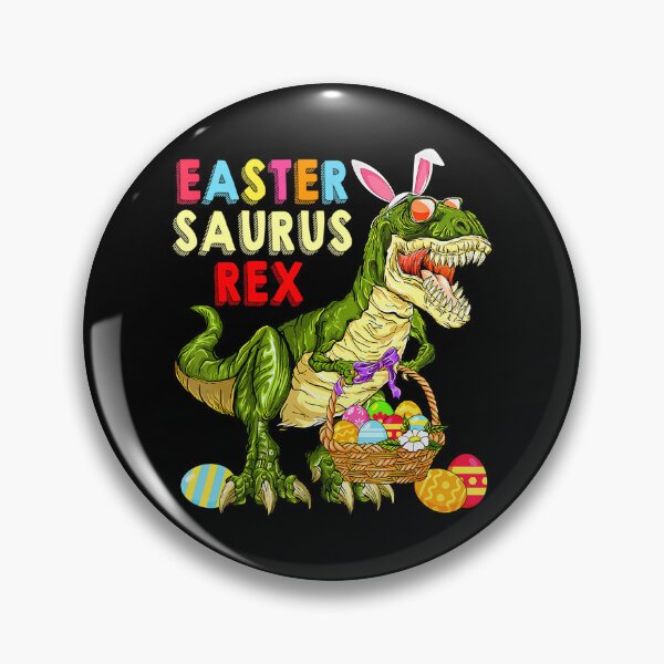 Item preview, Easter Saurus Rex Dinosaur T Rex Bunny Basket Eggs Easter designed and sold by alara-kite.