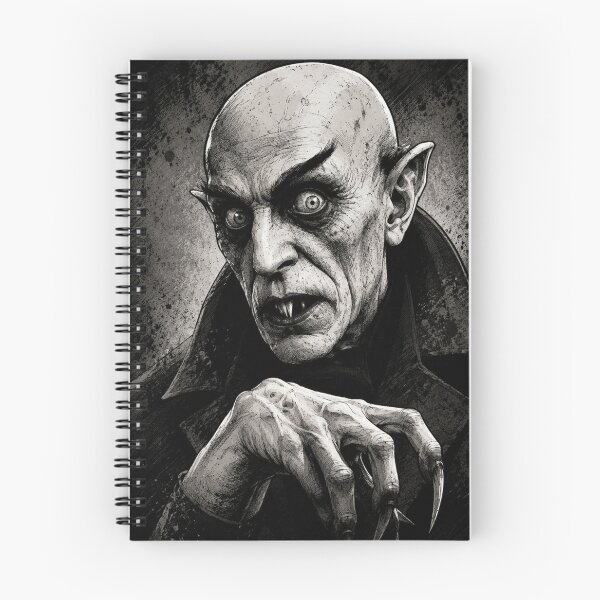 Item preview, Nosferatu Vampire Comic Book Horror Portrait Gothic Black and White Art designed and sold by lapart.