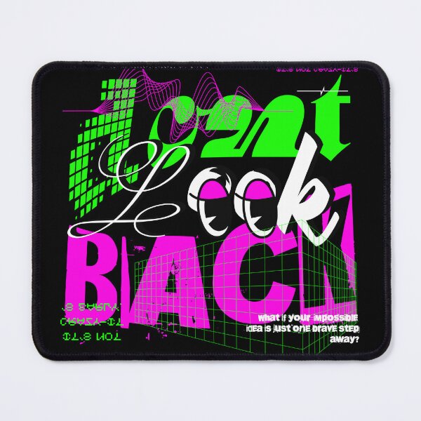 Item preview, Dont Look Back Abstract Neon T-Shirt, Cyberpunk Y2K Techwear designed and sold by vec4u.