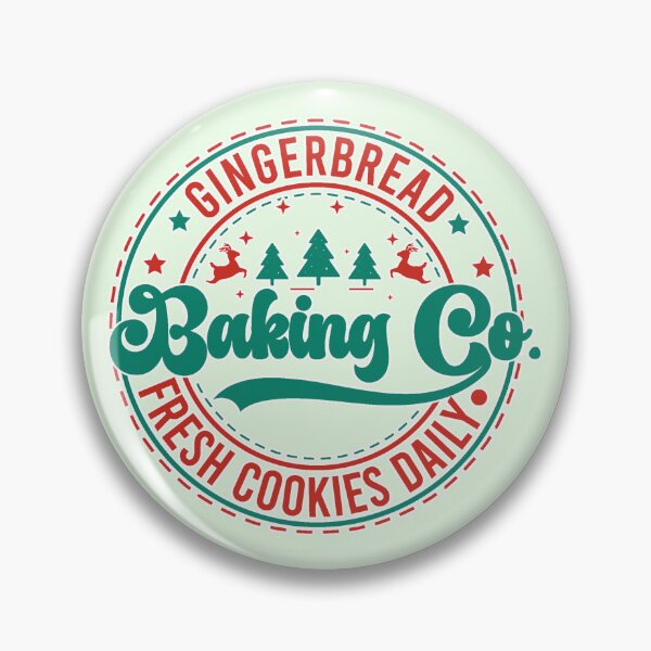 Item preview, Vintage Christmas Gingerbread Baking Co Clipart, Retro Holiday Bakery designed and sold by zozo-shop.