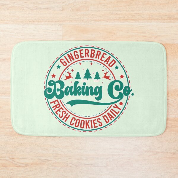 Item preview, Vintage Christmas Gingerbread Baking Co Clipart, Retro Holiday Bakery designed and sold by zozo-shop.