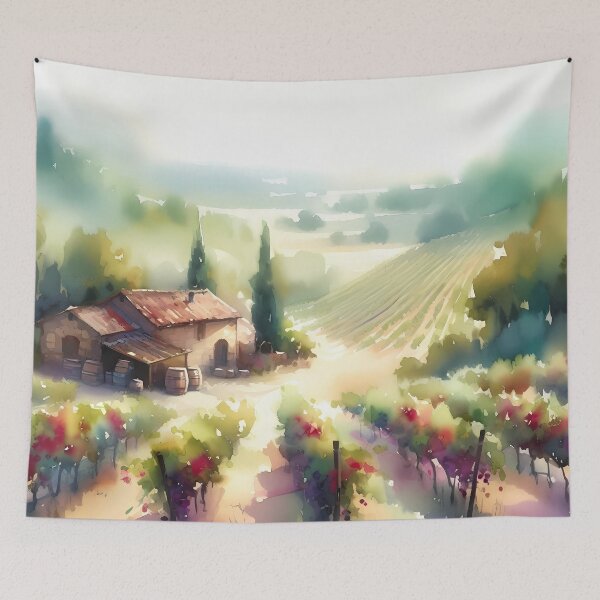Item preview, Morning In The Vineyard designed and sold by Visual Nomad Club.