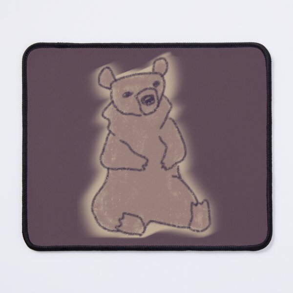 Item preview, Bear Sitting Simple Drawing Sketch Silly designed and sold by doodledont.