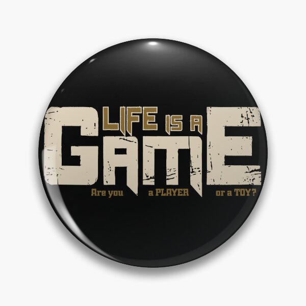 Item preview, Life is a game distressed typography quote design player or toy designed and sold by vec4u.