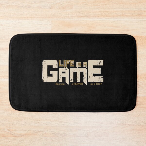 Item preview, Life is a game distressed typography quote design player or toy designed and sold by baretyas.
