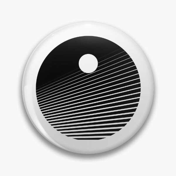 Item preview, The Linear Eclipse (Geometric Monochrome) designed and sold by nttglyphs.