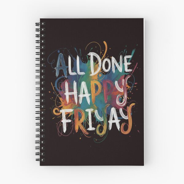 Item preview, All Done Happy Friyay designed and sold by SkrabinhoArt.