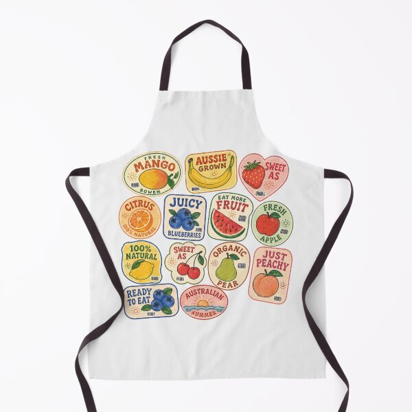 Item preview, Aussie Fruit Retro Produce Market Mango Banana Strawberry Summer designed and sold by Yellowriversss.
