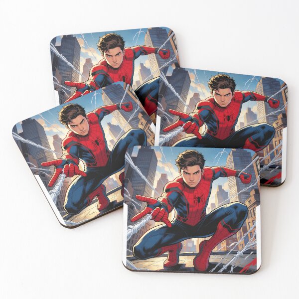 Item preview, Web Slinging Superhero Comic City Skyline designed and sold by drhett09.