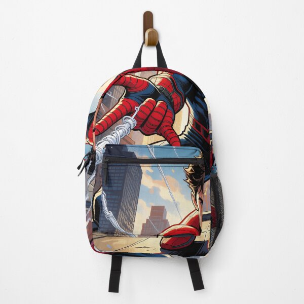 Item preview, Web Slinging Superhero Comic City Skyline designed and sold by drhett09.